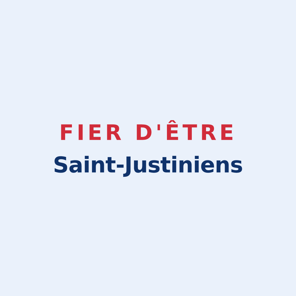 Sticker « Fier d'être Saint-Justiniens » — design pour Saint-Just