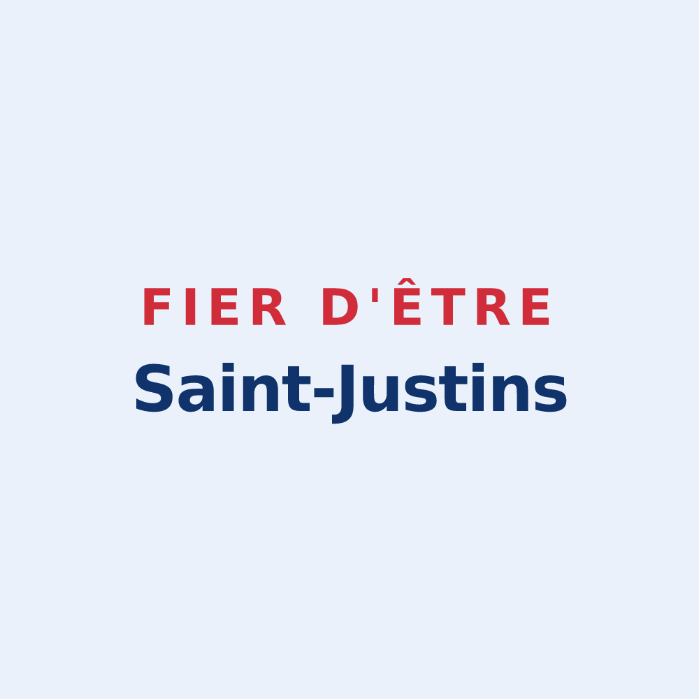 Sticker « Fier d'être Saint-Justins » — design pour Saint-Just