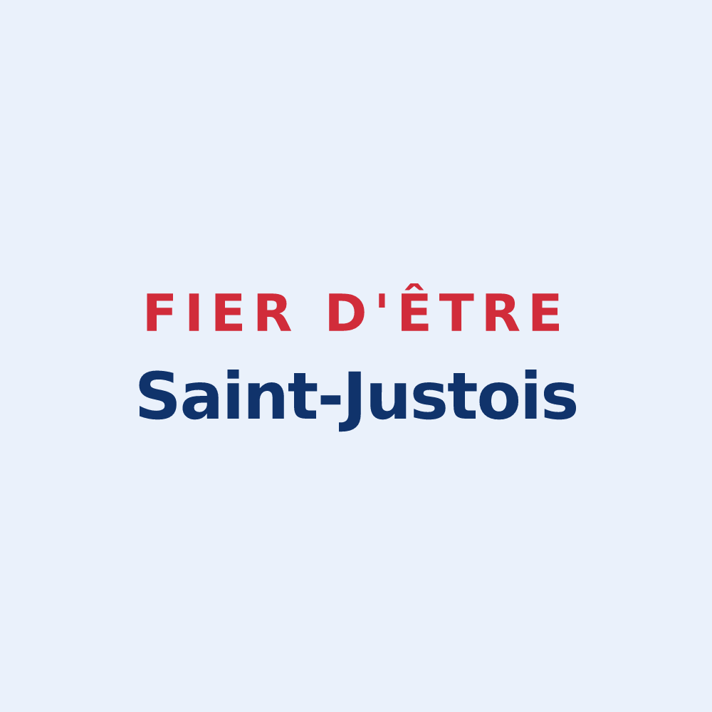 Sticker « Fier d'être Saint-Justois » — design pour Saint-Just-d'Ardèche