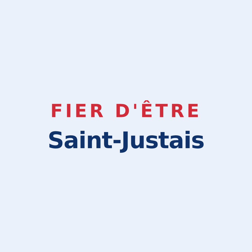 Sticker « Fier d'être Saint-Justais » — design pour Saint-Just-Luzac