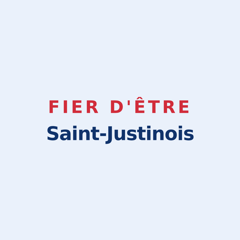 Sticker « Fier d'être Saint-Justinois » — design pour Saint-Justin