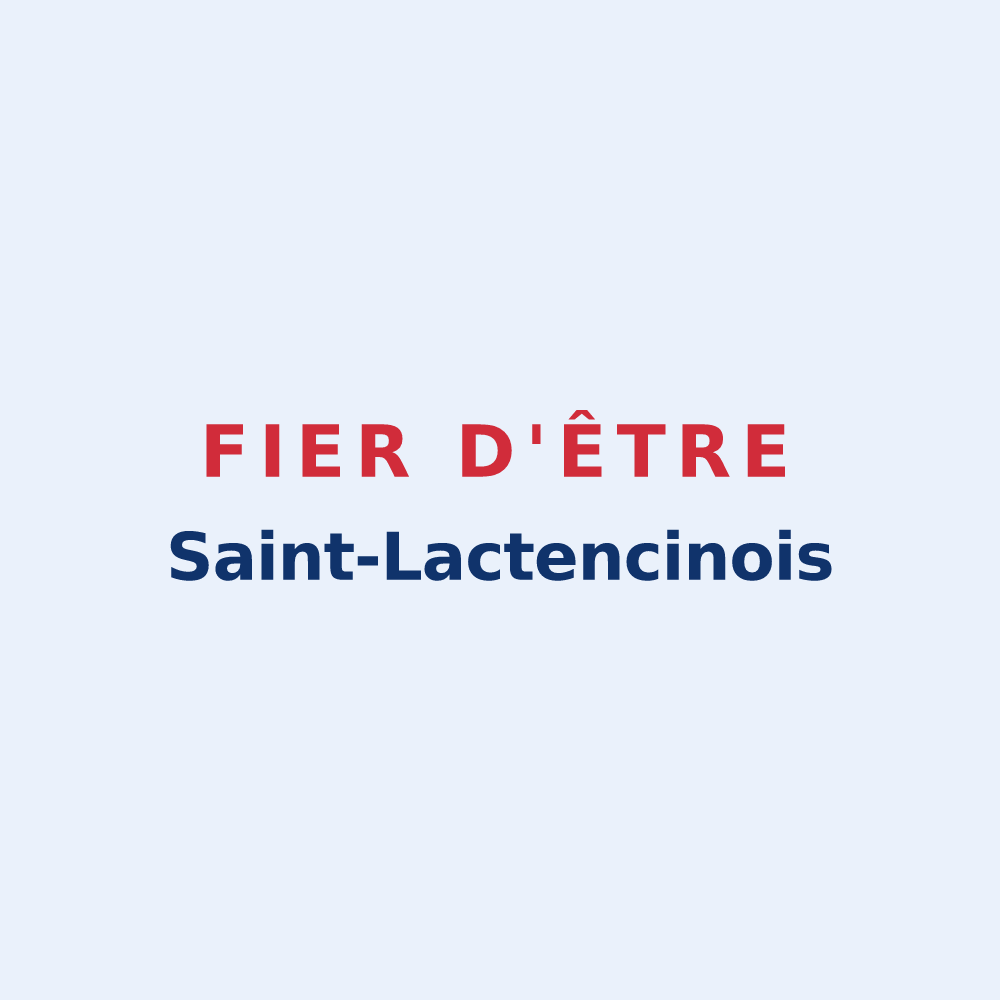 Sticker « Fier d'être Saint-Lactencinois » — design pour Saint-Lactencin