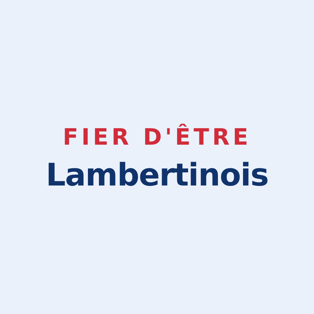 Sticker « Fier d'être Lambertinois » — design pour Saint-Lambert