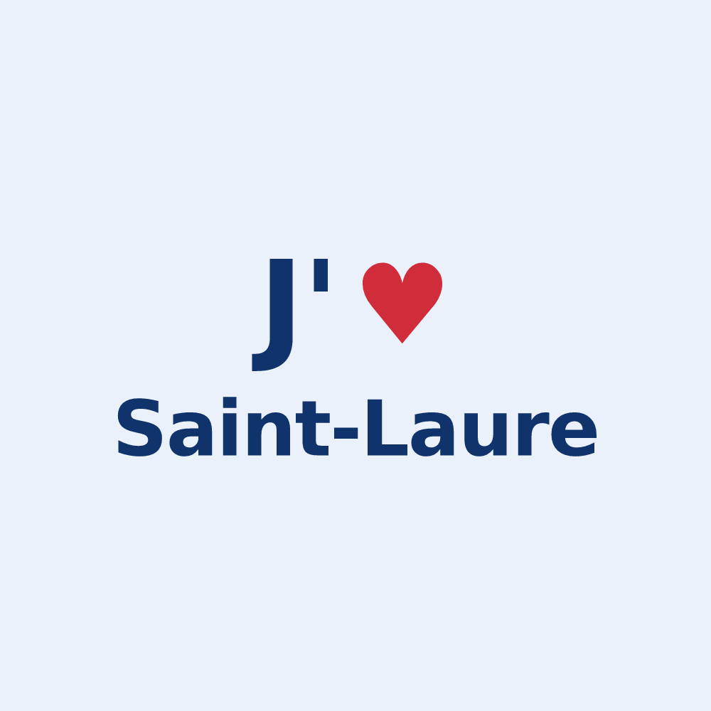 Sticker personnalisé Saint-Laure — design J'aime Saint-Laure