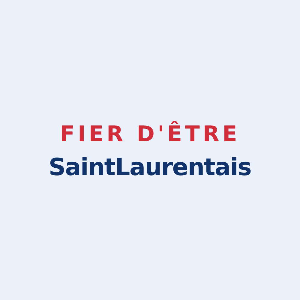 Sticker « Fier d'être SaintLaurentais » — design pour Saint-Laurent