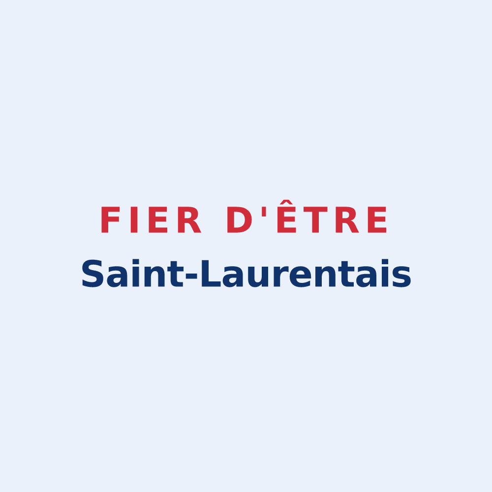 Sticker « Fier d'être Saint-Laurentais » — design pour Saint-Laurent-d'Olt