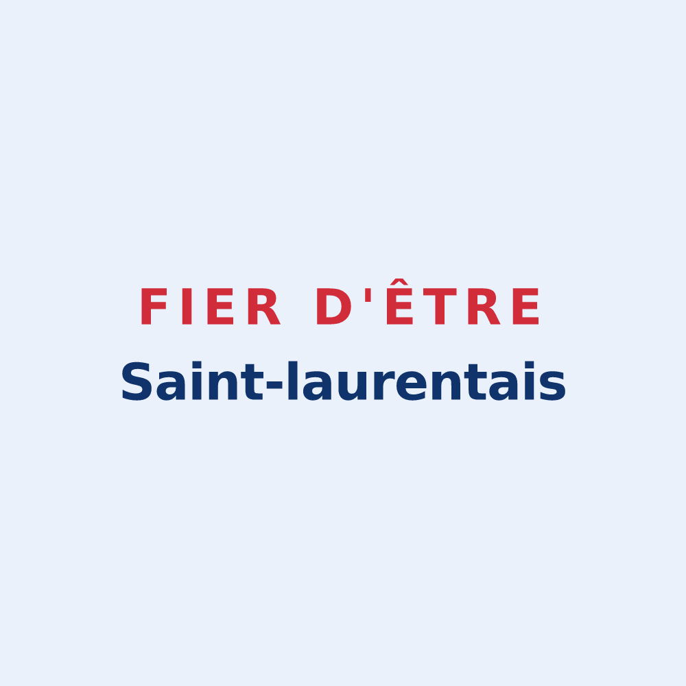 Sticker « Fier d'être Saint-laurentais » — design pour Saint-Laurent-des-Arbres