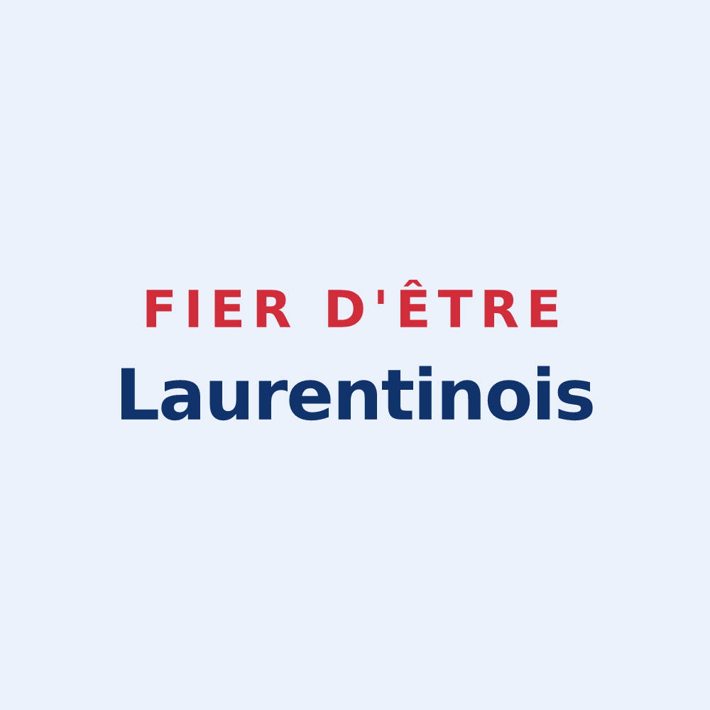 Sticker « Fier d'être Laurentinois » — design pour Saint-Laurent-du-Pont