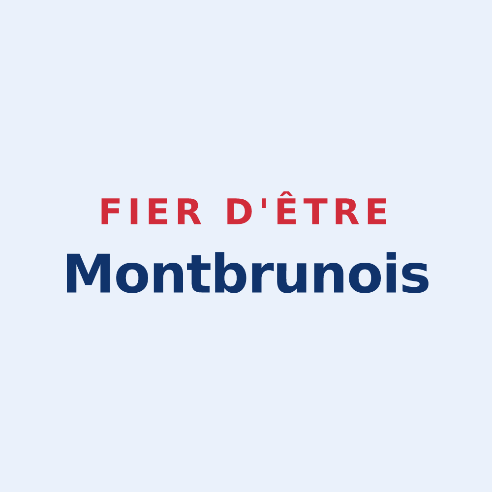 Sticker « Fier d'être Montbrunois » — design pour Saint-Léger-de-Montbrun