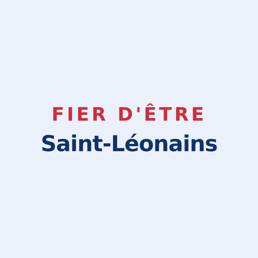 Sticker « Fier d'être Saint-Léonains » — design pour Saint-Léon