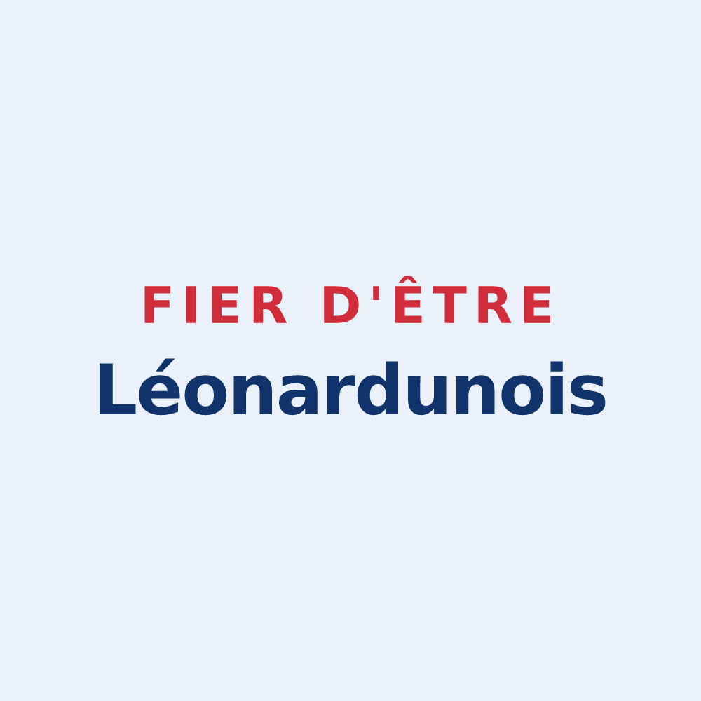 Sticker « Fier d'être Léonardunois » — design pour Saint-Léonard-en-Beauce