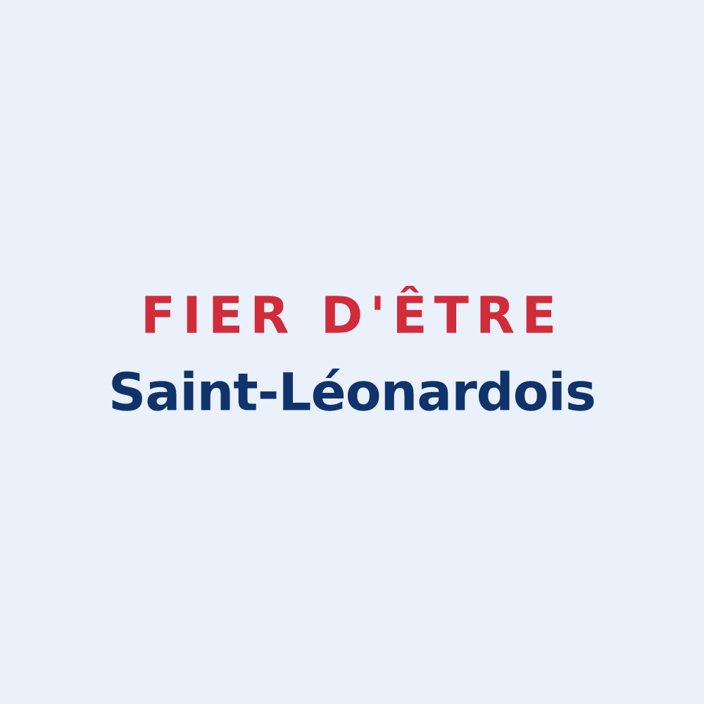 Sticker « Fier d'être Saint-Léonardois » — design pour Saint-Léonard
