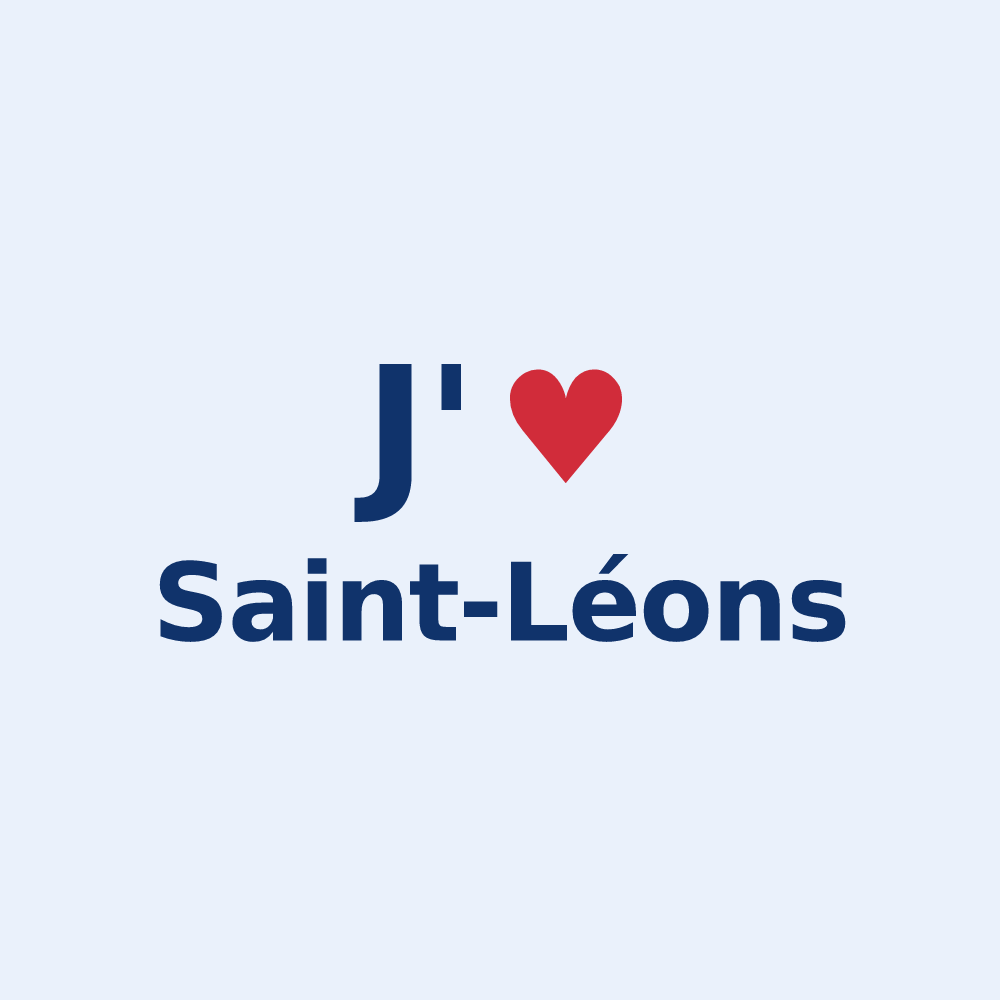 Sticker personnalisé Saint-Léons — design J'aime Saint-Léons
