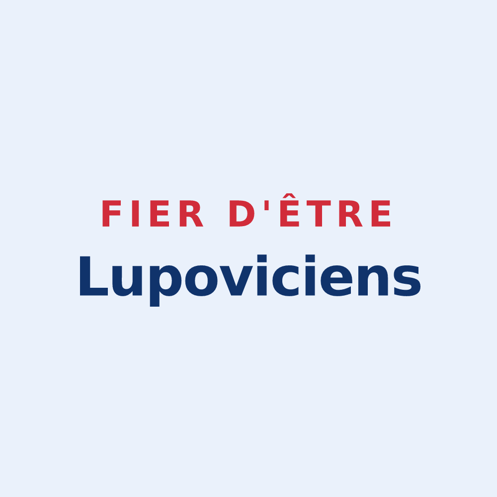Sticker « Fier d'être Lupoviciens » — design pour Saint-Leu-d'Esserent