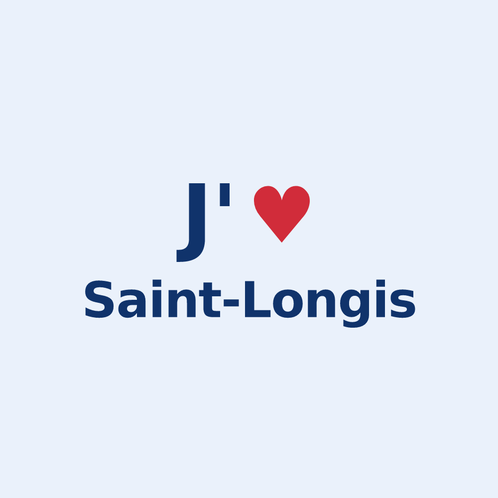Sticker personnalisé Saint-Longis — design J'aime Saint-Longis