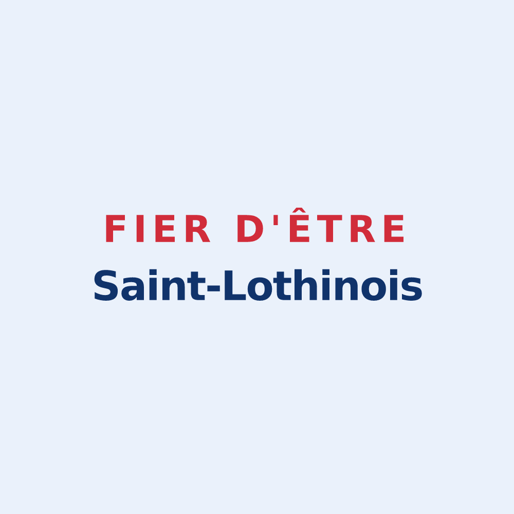 Sticker « Fier d'être Saint-Lothinois » — design pour Saint-Lothain