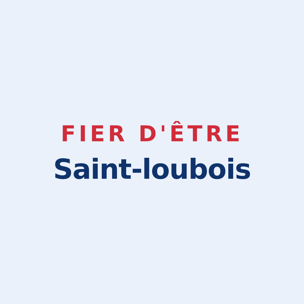 Sticker « Fier d'être Saint-loubois » — design pour Saint-Loube