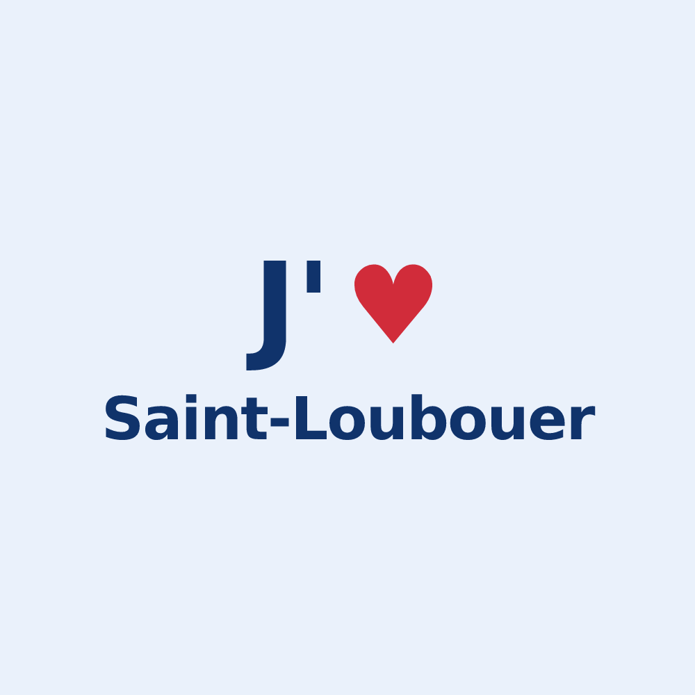 Sticker personnalisé Saint-Loubouer — design J'aime Saint-Loubouer