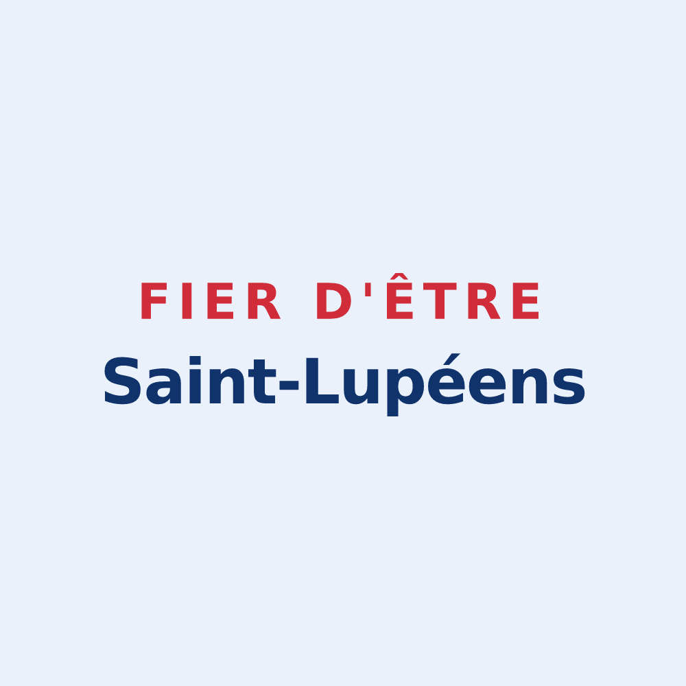 Sticker « Fier d'être Saint-Lupéens » — design pour Saint-Loup-de-Varennes