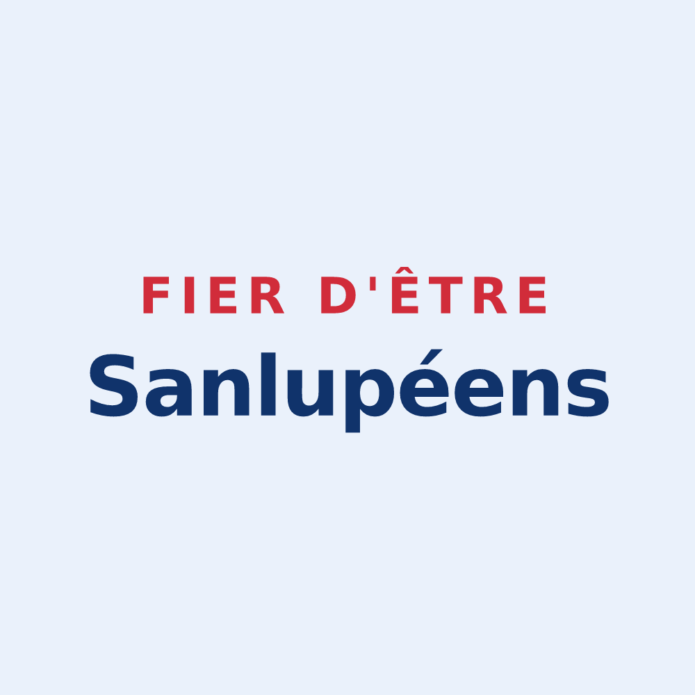 Sticker « Fier d'être Sanlupéens » — design pour Saint-Loup-Géanges