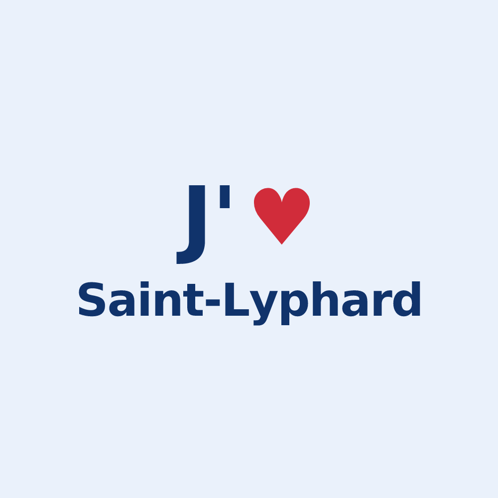 Sticker personnalisé Saint-Lyphard — design J'aime Saint-Lyphard