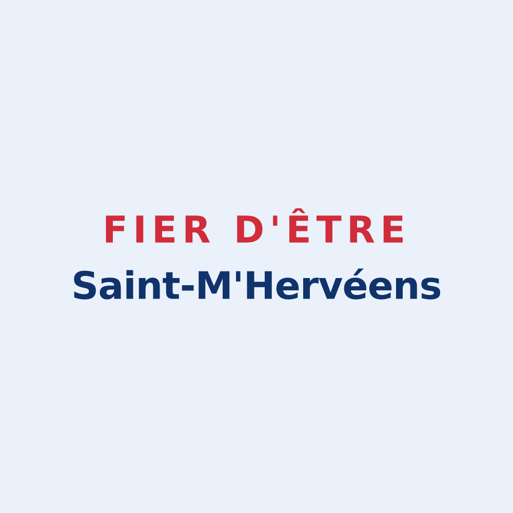 Sticker « Fier d'être Saint-M'Hervéens » — design pour Saint-M'Hervé