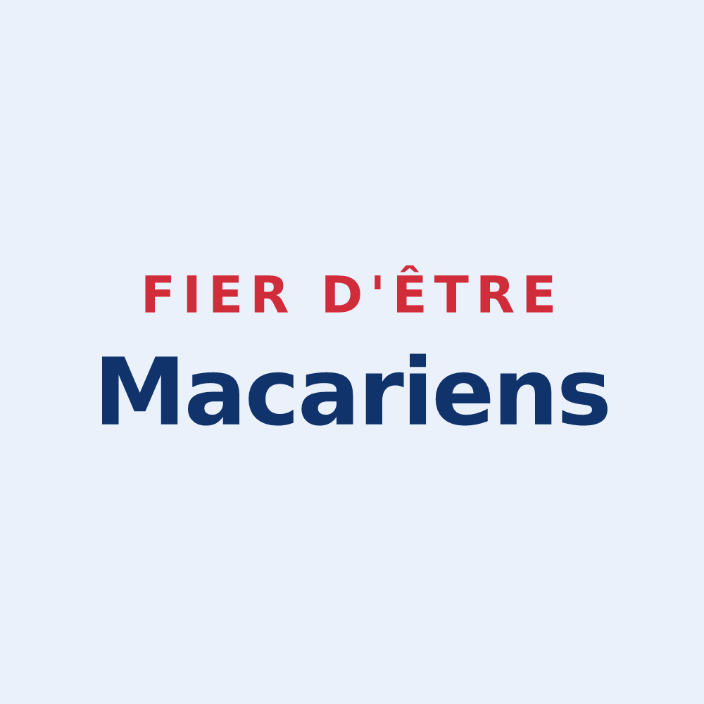 Sticker « Fier d'être Macariens » — design pour Saint-Macaire