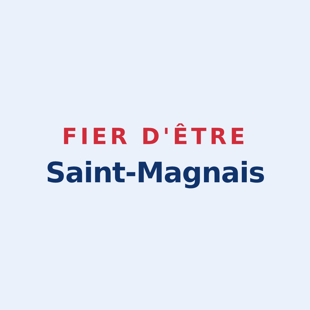 Sticker « Fier d'être Saint-Magnais » — design pour Saint-Magne