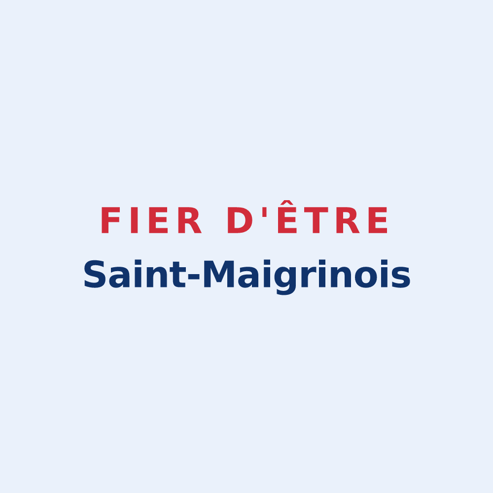 Sticker « Fier d'être Saint-Maigrinois » — design pour Saint-Maigrin