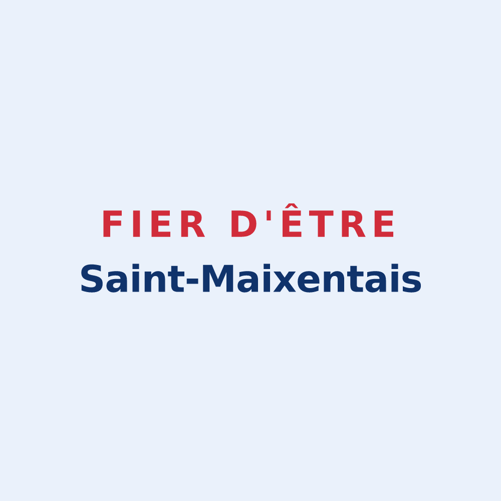 Sticker « Fier d'être Saint-Maixentais » — design pour Saint-Maixent