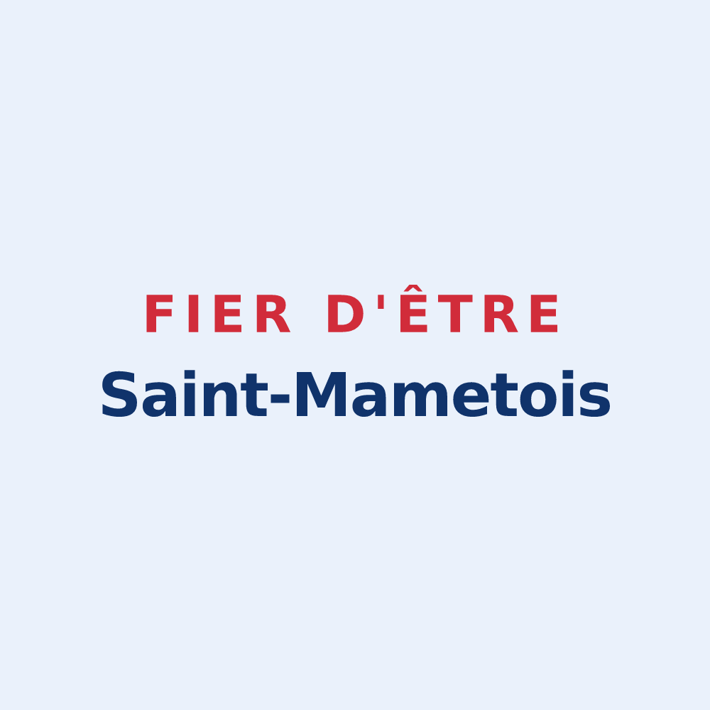 Sticker « Fier d'être Saint-Mametois » — design pour Saint-Mamet