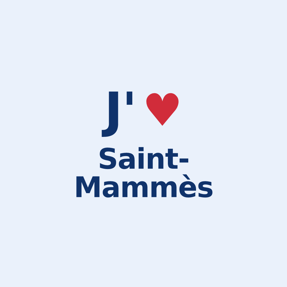 Sticker personnalisé Saint-Mammès — design J'aime Saint-Mammès