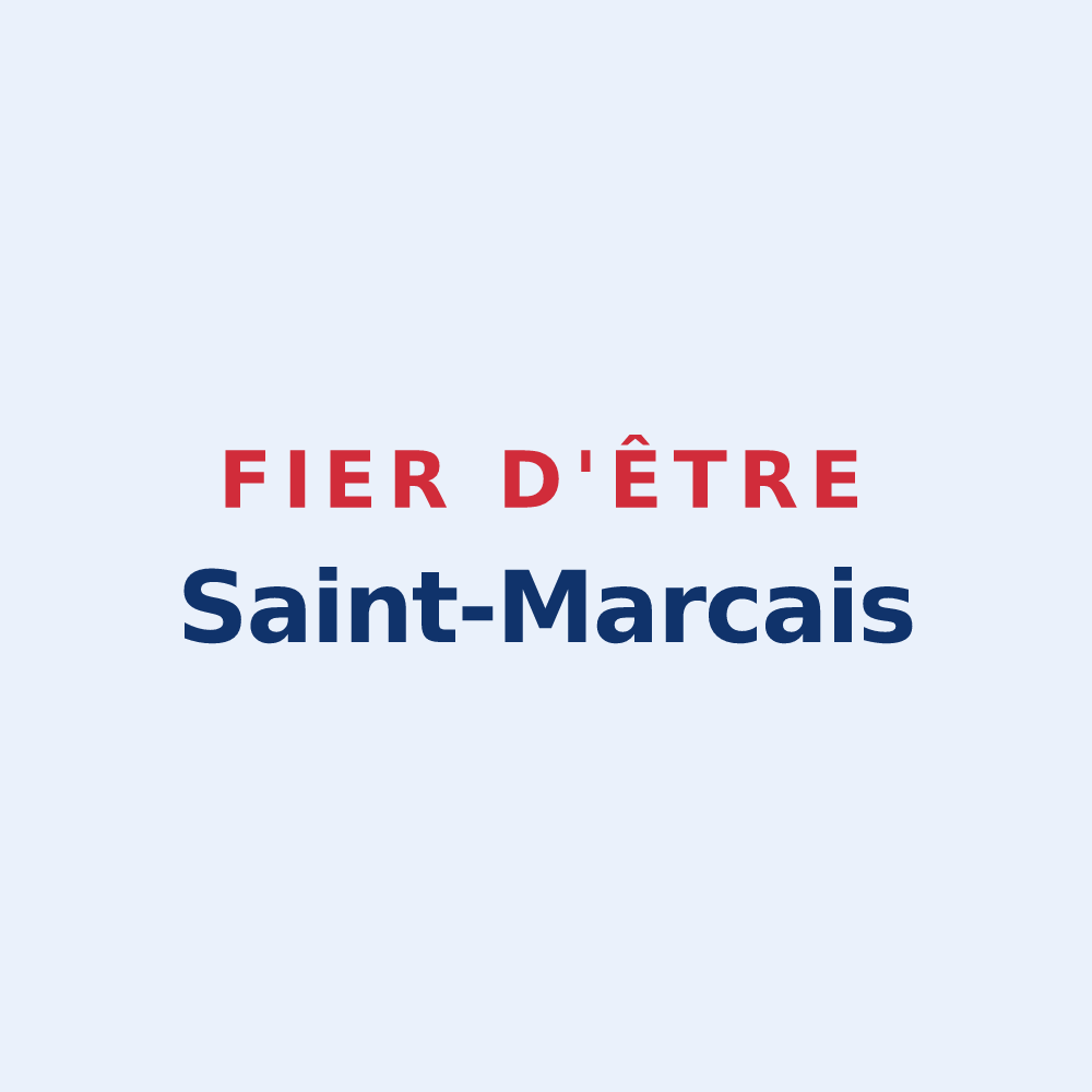 Sticker « Fier d'être Saint-Marcais » — design pour Saint-Marc-Jaumegarde