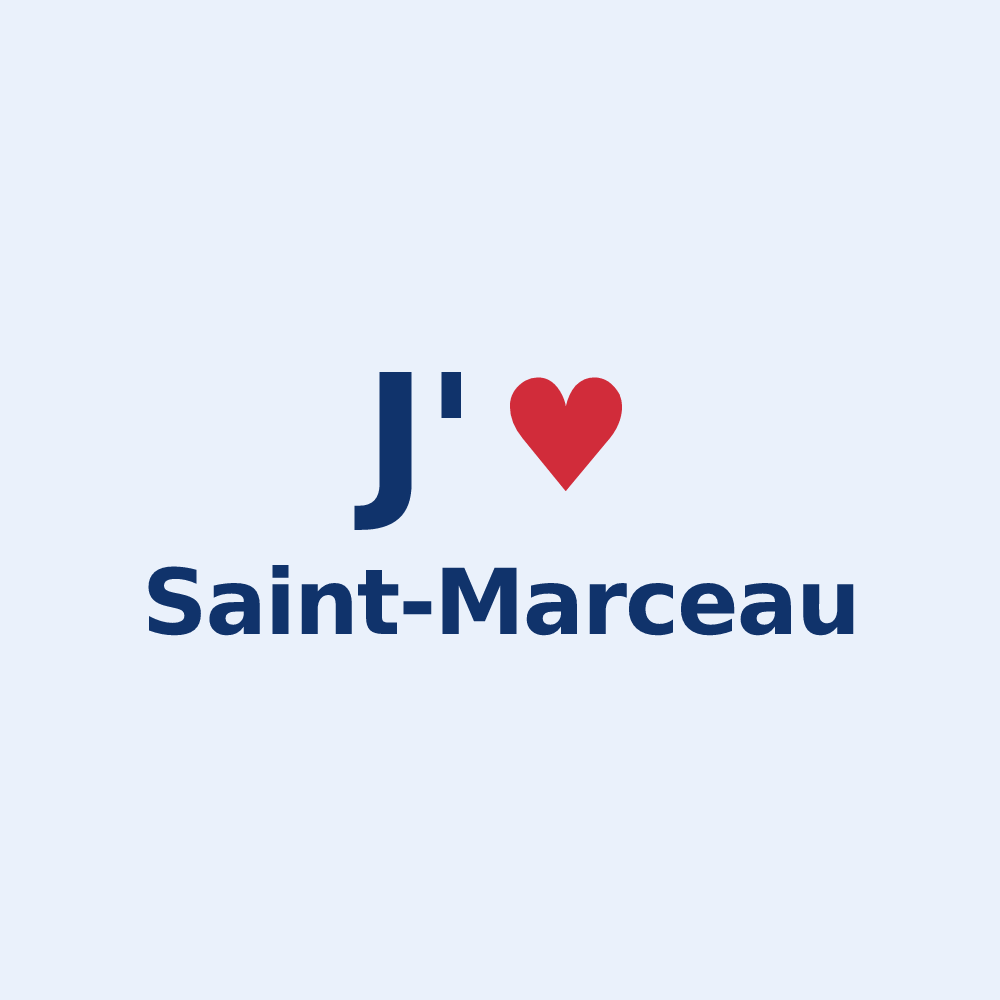 Sticker personnalisé Saint-Marceau — design J'aime Saint-Marceau