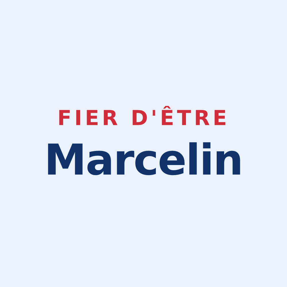 Sticker « Fier d'être Marcelin » — design pour Saint-Marceau