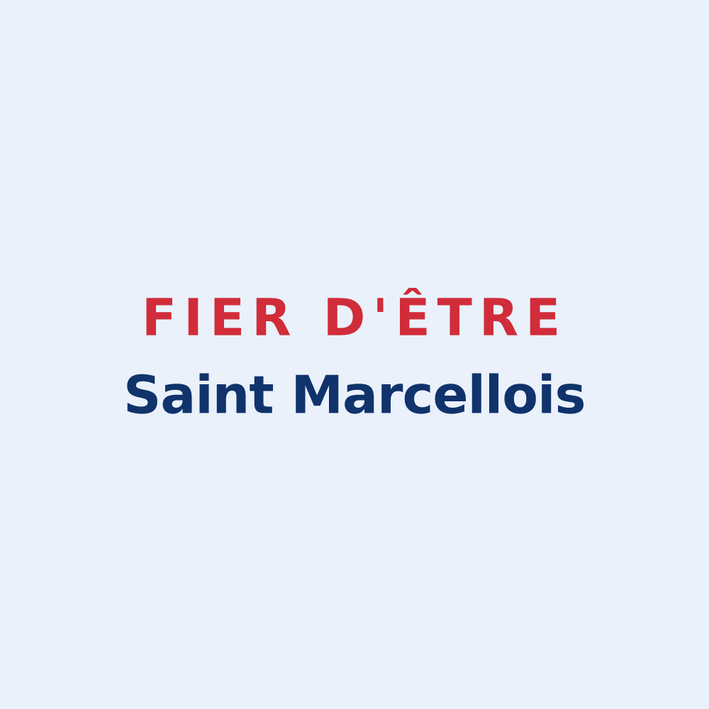Sticker « Fier d'être Saint Marcellois » — design pour Saint-Marcel