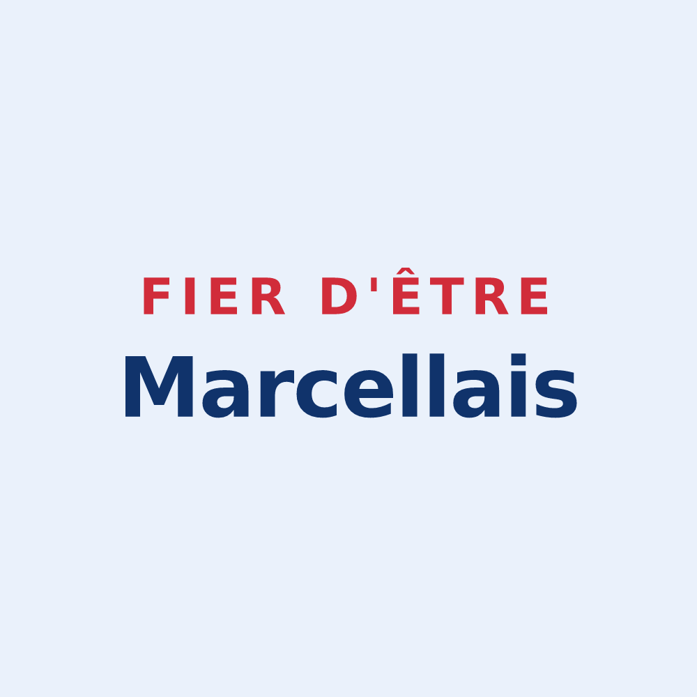Sticker « Fier d'être Marcellais » — design pour Saint-Marcel