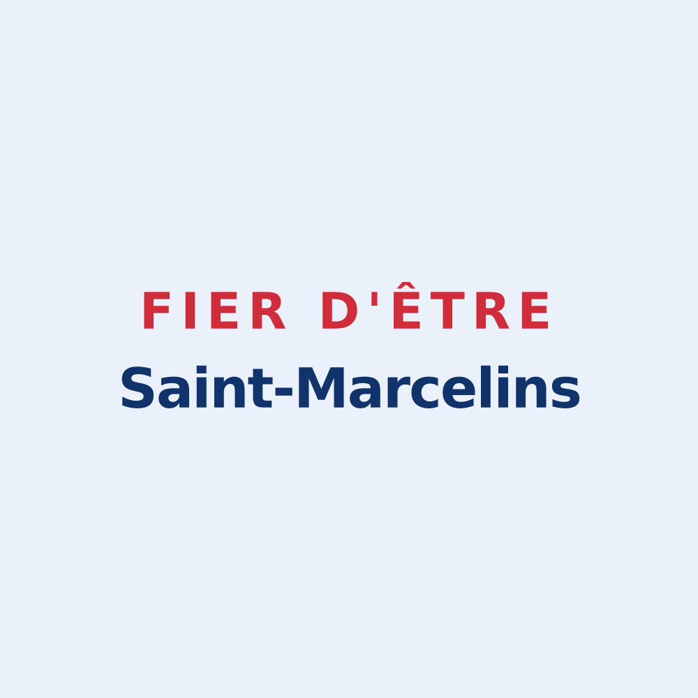 Sticker « Fier d'être Saint-Marcelins » — design pour Saint-Marcel