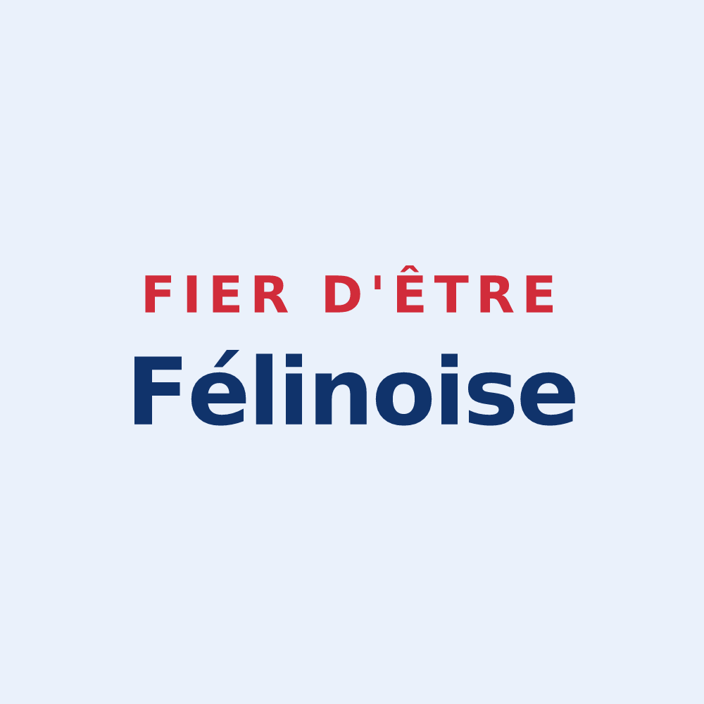 Sticker « Fier d'être Félinoise » — design pour Saint-Marcel-de-Félines
