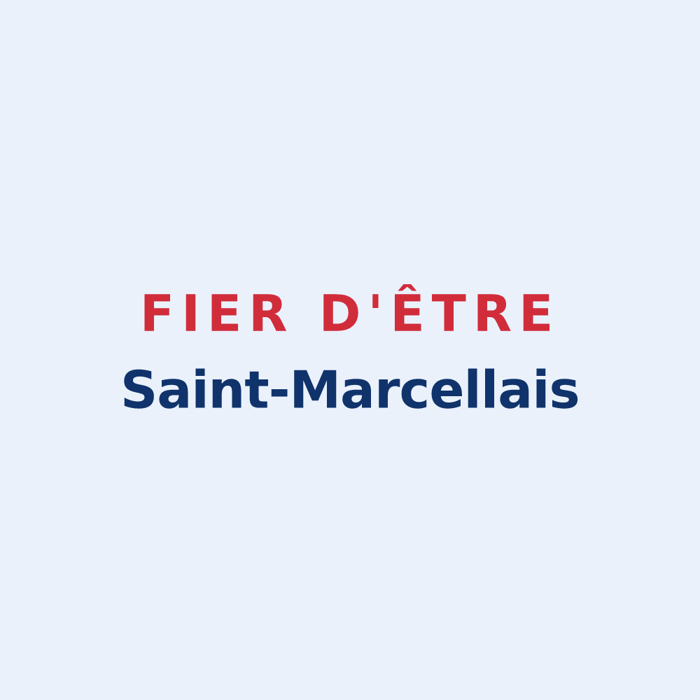 Sticker « Fier d'être Saint-Marcellais » — design pour Saint-Marcel-en-Murat