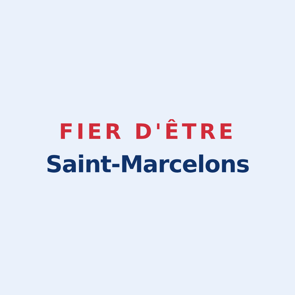 Sticker « Fier d'être Saint-Marcelons » — design pour Saint-Marcel-lès-Annonay