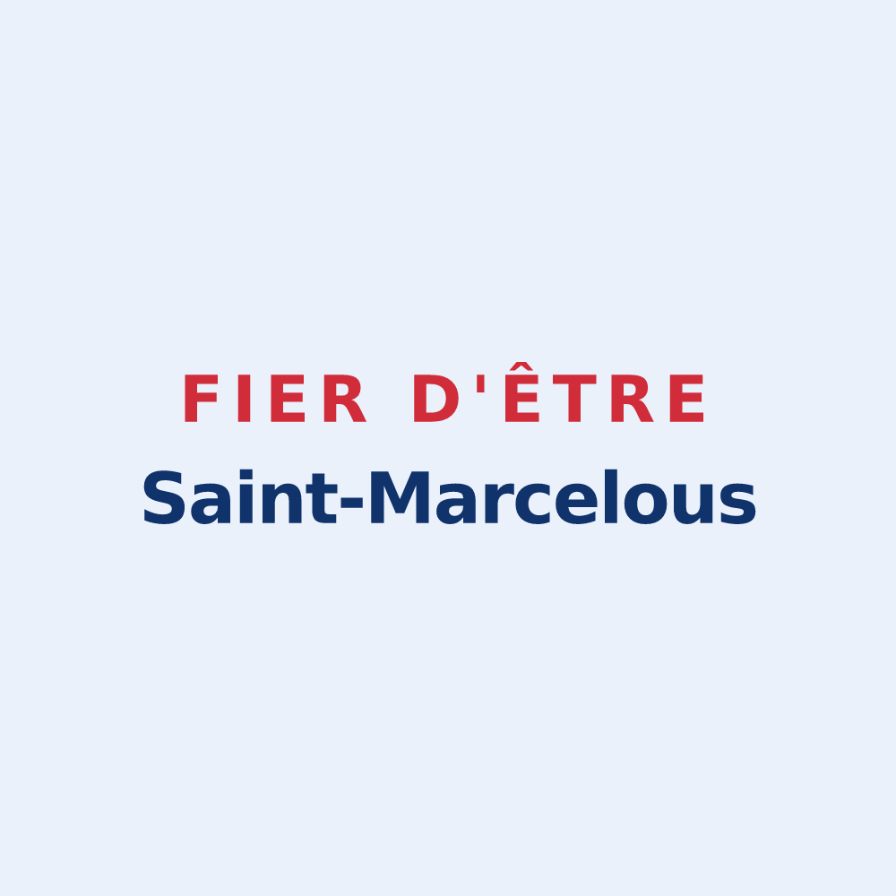 Sticker « Fier d'être Saint-Marcelous » — design pour Saint-Marcel-lès-Sauzet