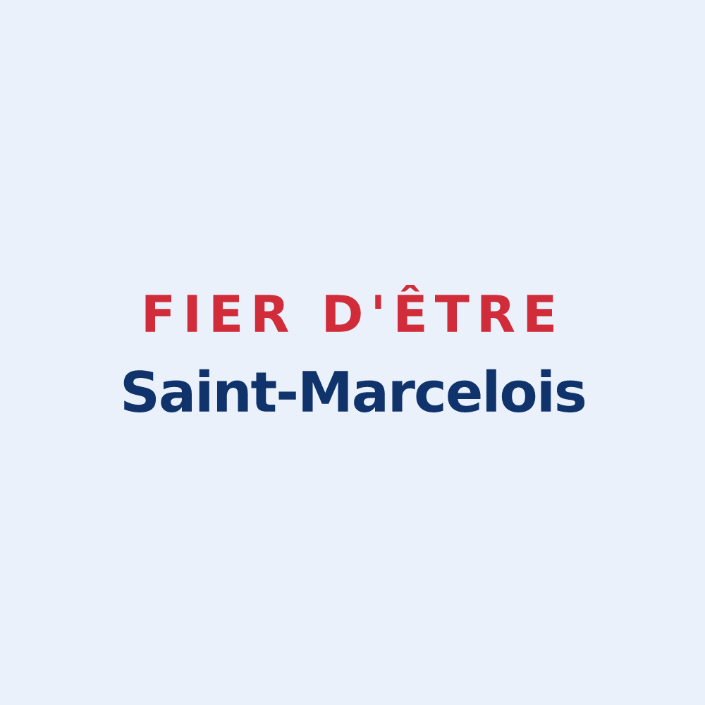 Sticker « Fier d'être Saint-Marcelois » — design pour Saint-Marcel-lès-Valence