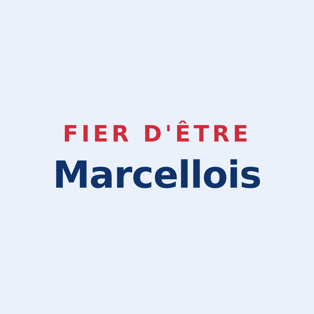 Sticker « Fier d'être Marcellois » — design pour Saint-Marcel-Paulel