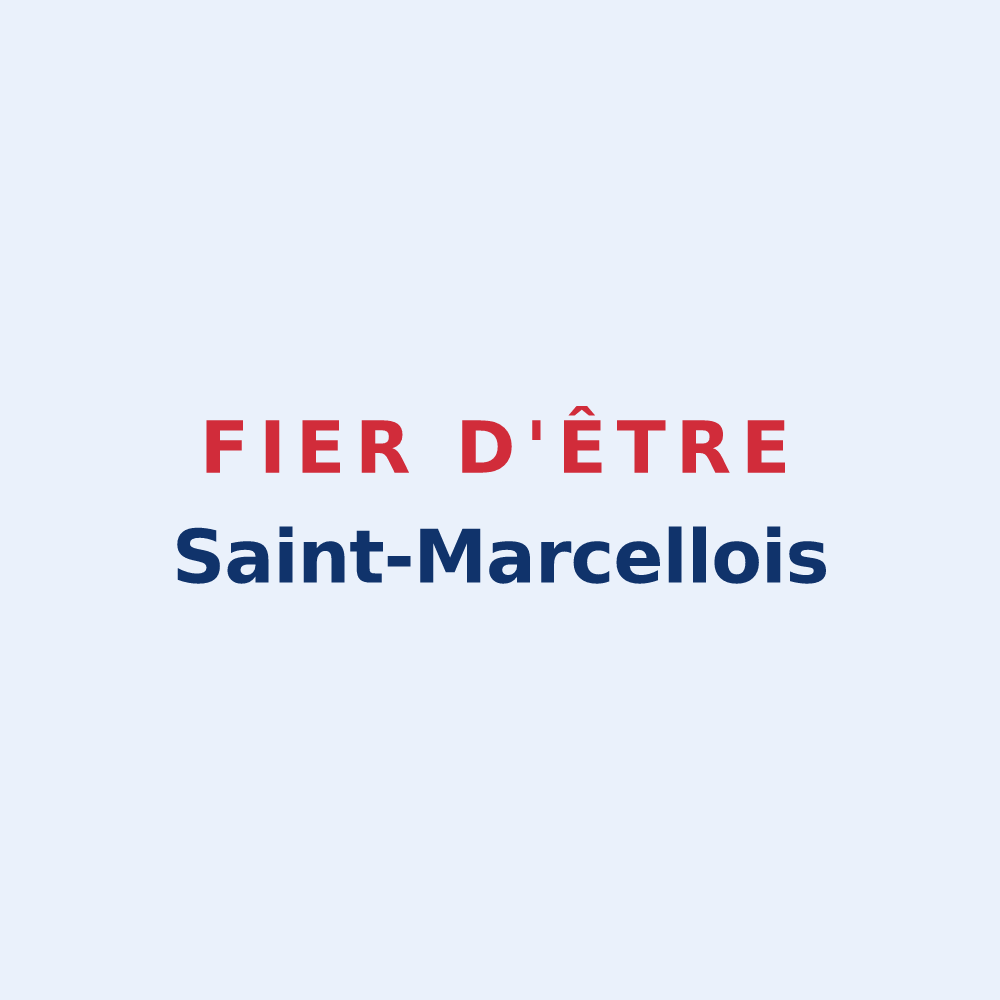 Sticker « Fier d'être Saint-Marcellois » — design pour Saint-Marcel-sur-Aude