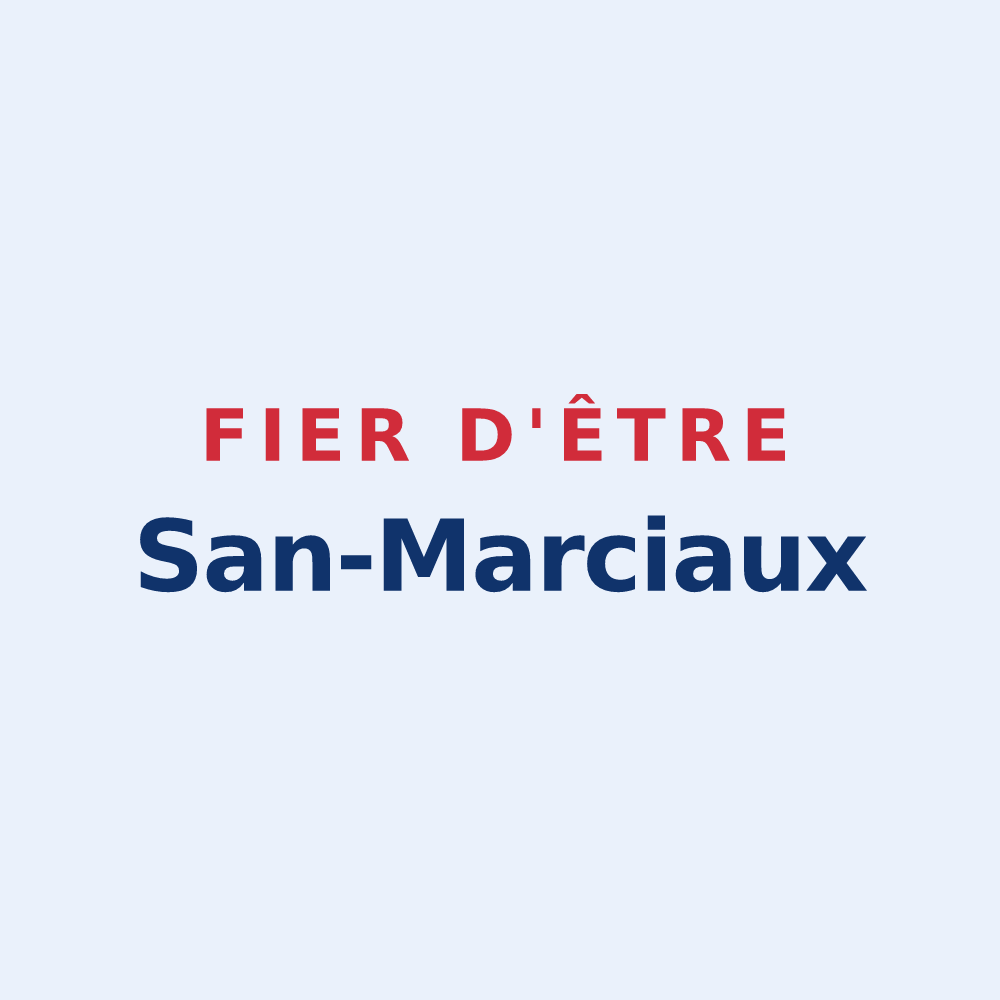 Sticker « Fier d'être San-Marciaux » — design pour Saint-Marcel
