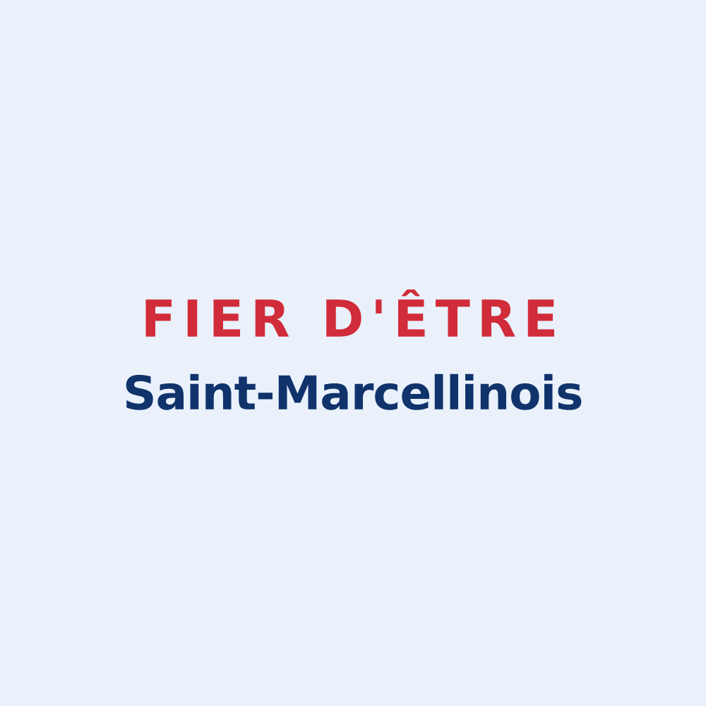 Sticker « Fier d'être Saint-Marcellinois » — design pour Saint-Marcellin