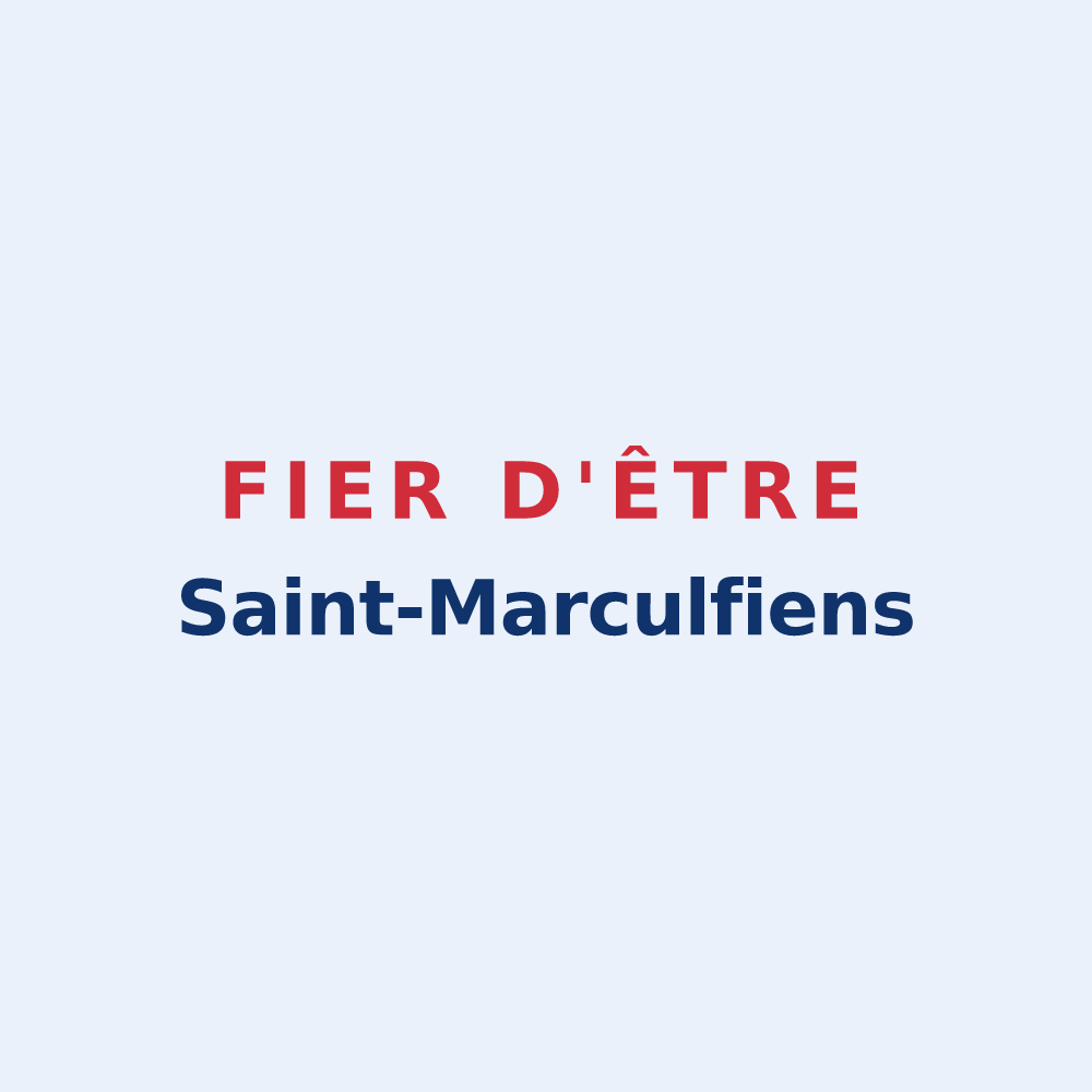 Sticker « Fier d'être Saint-Marculfiens » — design pour Saint-Marcouf