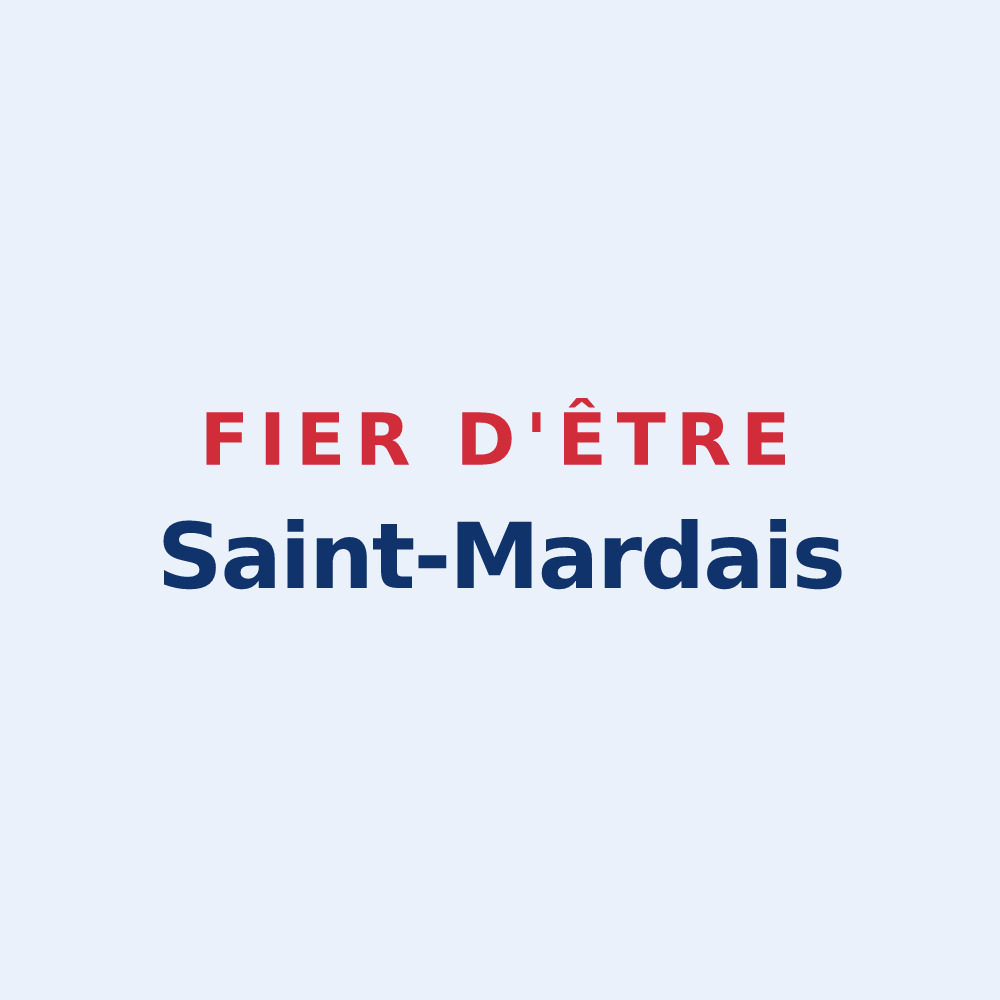Sticker « Fier d'être Saint-Mardais » — design pour Saint-Mards