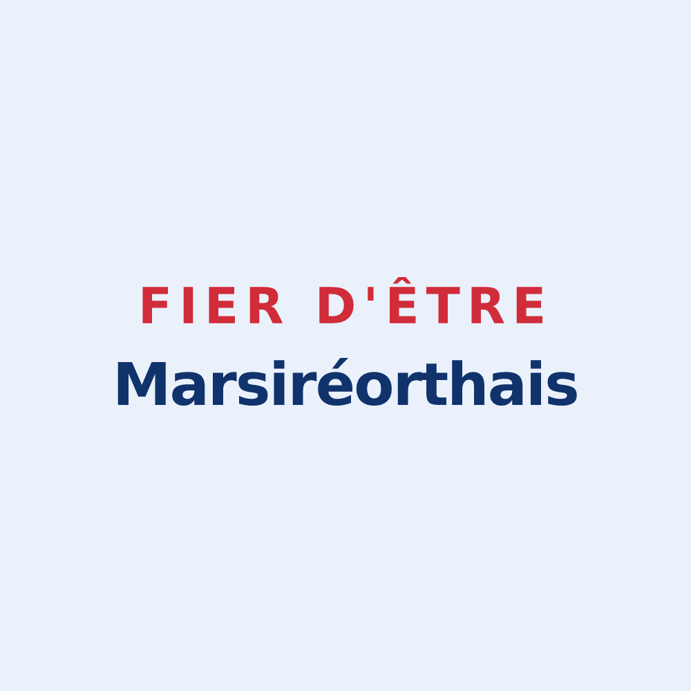 Sticker « Fier d'être Marsiréorthais » — design pour Saint-Mars-la-Réorthe